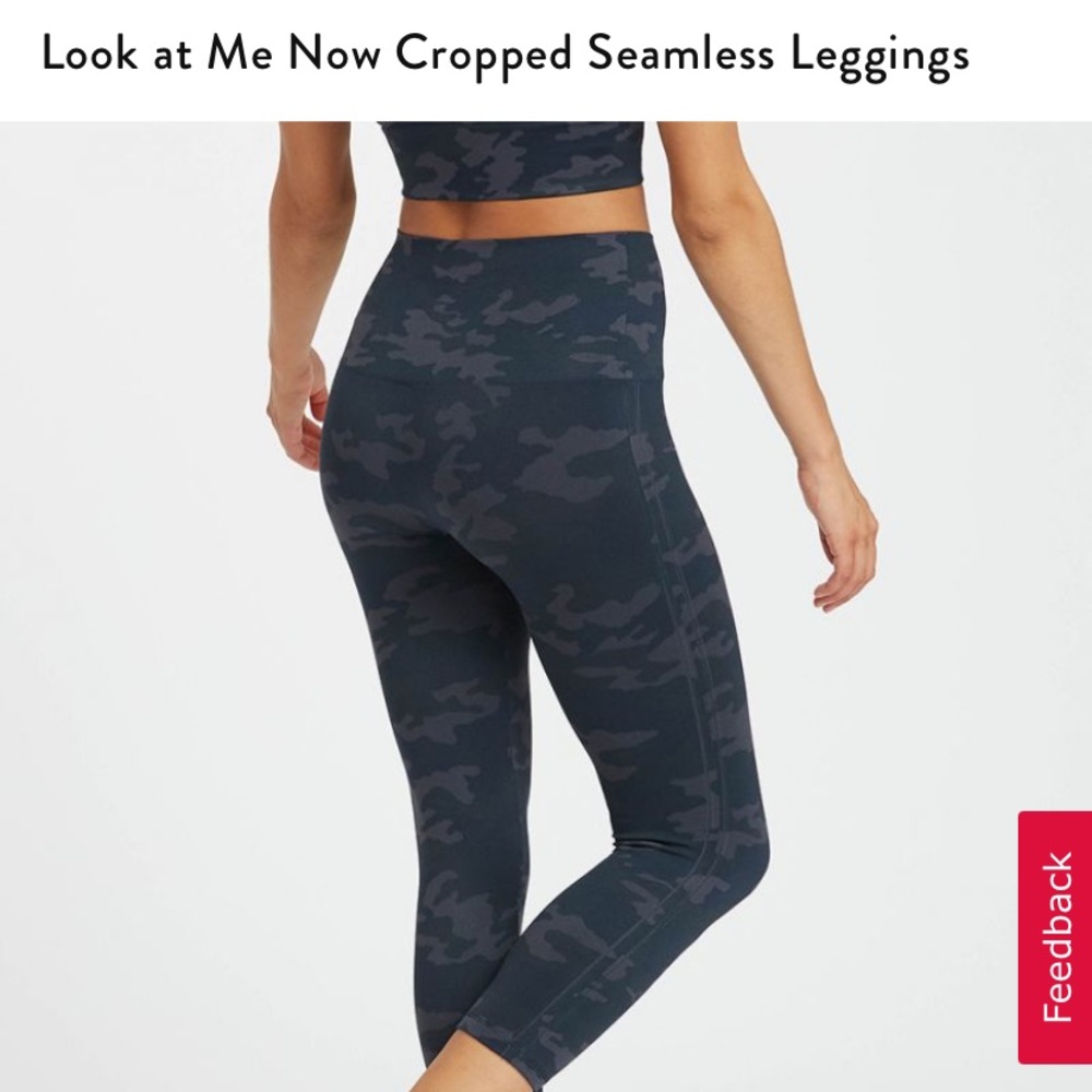 Spanx Look at Me Now Cropped Leggings Blue 1X - Picture 1 of 6